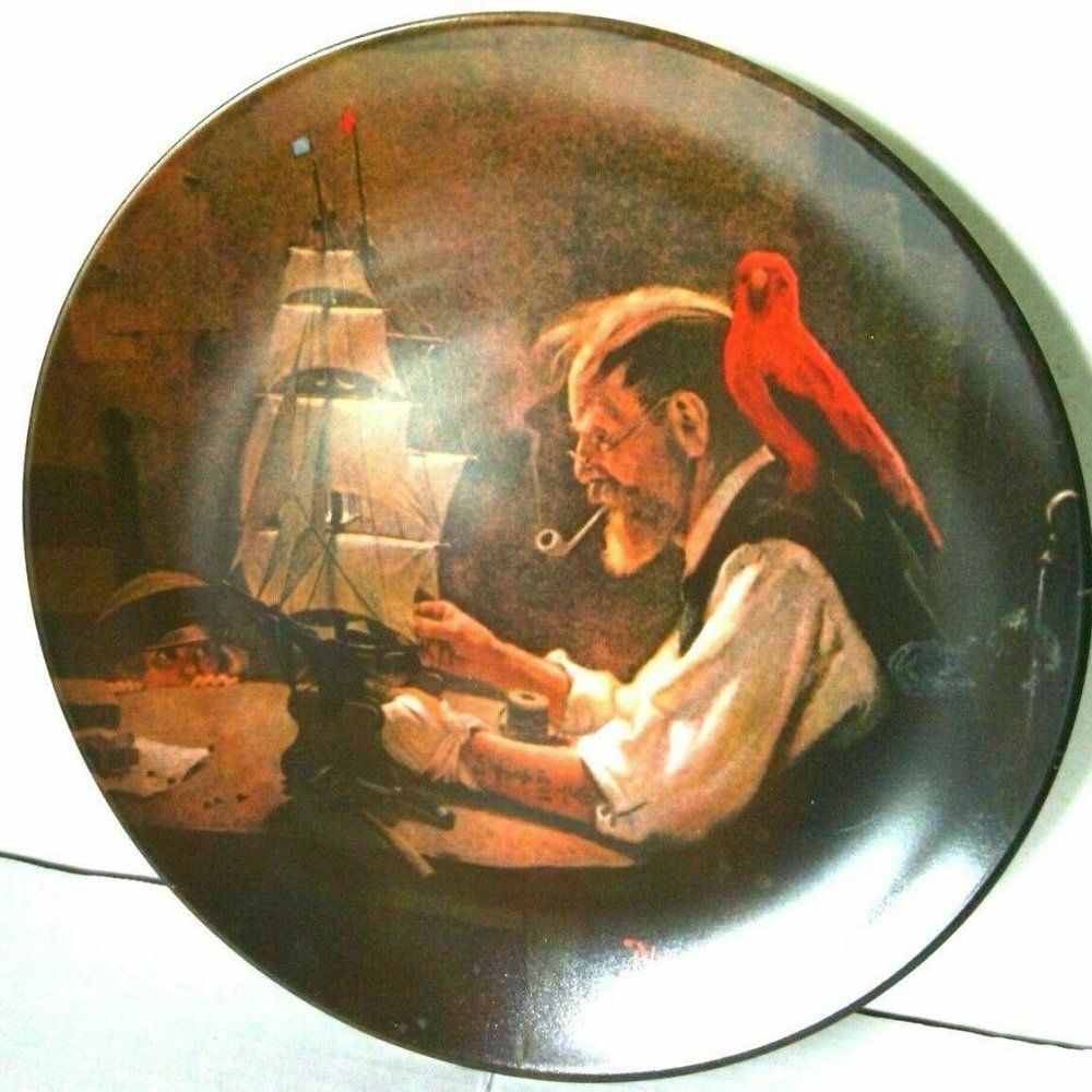 Norman Rockwell Collectible Decorative Plate Ship Builder Display Heritage Wall - Picture 6 of 16